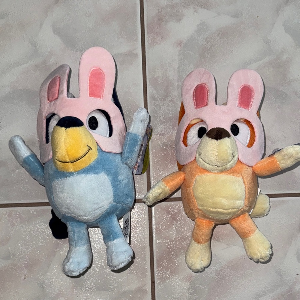 Bluey & Bingo Easter Plushes